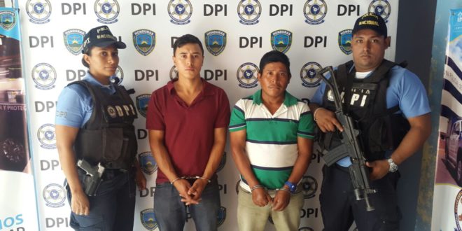 Capturan dos personas por homicidio en Comayagua