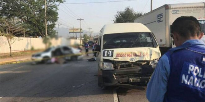 Accidente vial en San Pedro Sula