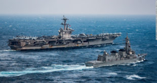 EE.UU. dirige Portaaviones la Península de Corea