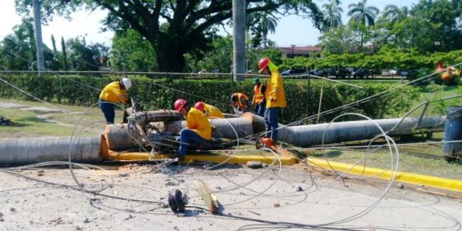 EEH repara daños en red de distribución causados por lluvias