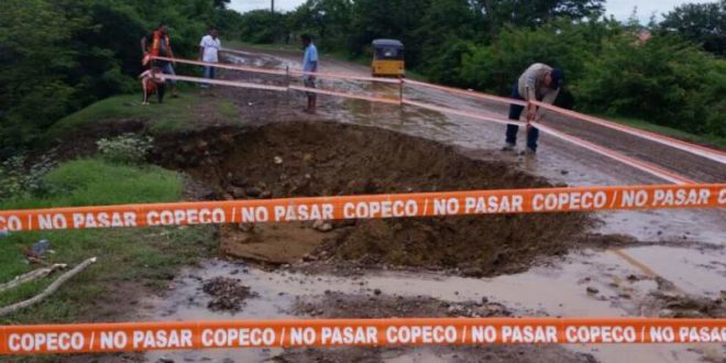 Copeco: alerta verde por 48 horas por saturación de suelos