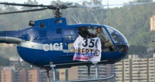 Helicóptero de la policía científica ataca al Supremo de Venezuela