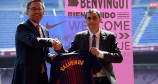 Ernesto Valverde fue presentado como técnico del Barcelona
