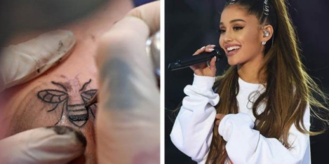 Ariana Grande se tatúa