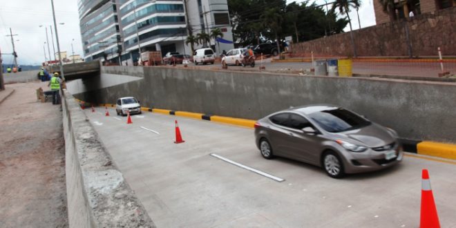Habilitan túnel del bulevar San Juan Bosco en Tegucigalpa