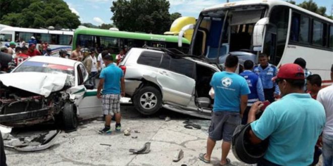 Accidente vial en el sur de Honduras