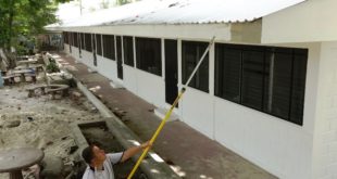 Alcaldía Sampedrana termina trabajos de remodelación en Escuela Antonio Vallejo