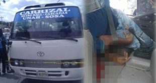 Asesinan a conductor de bus Rapidito en Comayagüela