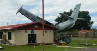Avioneta se estrella en la base aérea de Palmerola, Honduras