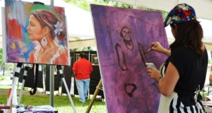 Artistas plásticos demuestran su talento “Pintando en el Parque México”