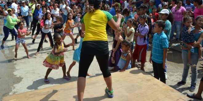 Recreovías y San Pedro Sula Positiva llevan diversión a niños