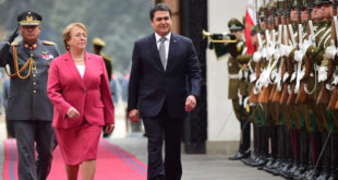 Presidenta Bachelet llega a Honduras para fortalecer lazos comerciales
