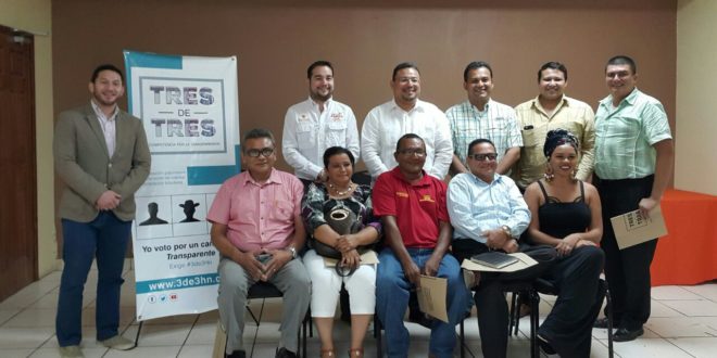 Candidatos a alcaldes de Choluteca se comprometen con iniciativa #3de3HN