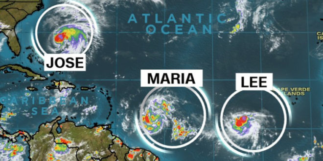 Un huracán y dos tormentas acechan en el Atlántico