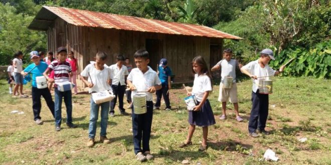 Niños de Lempira celebrarán con latas su amor por Honduras