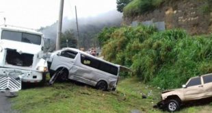 Accidente vial en el sector El Durazno