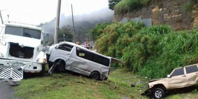 Accidente vial en el sector El Durazno