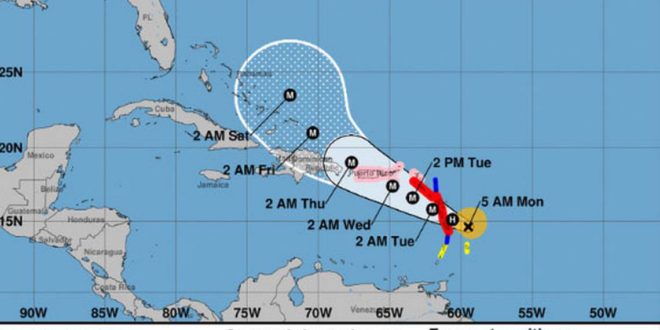 Declaran estado de emergencia por huracán María en Puerto Rico
