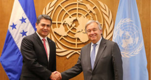 Secretario general de la ONU conoce drama que migrantes hondureños