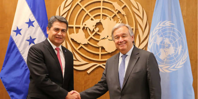 Secretario general de la ONU conoce drama que migrantes hondureños