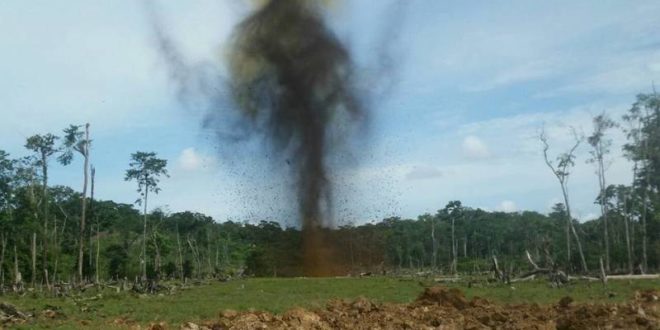 Área clandestina de aterrizaje en Gracias a Dios