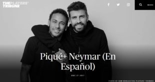 Gerard Piqué se estrena de periodista con Neymar