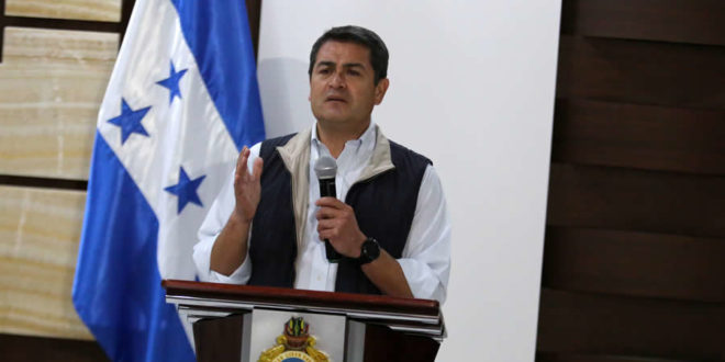 Presidente Hernández llama a trabajar juntos por Honduras