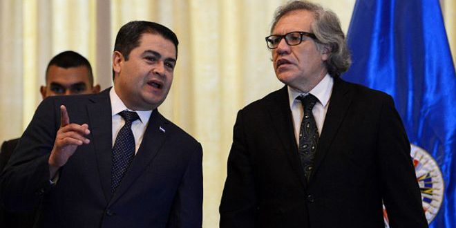 OEA reconoce las autoridades electas de Honduras