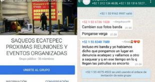 Utilizan WhatsApp y Facebook para saquear tiendas en México
