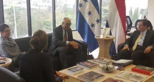 Honduras y Países Bajos ratifican relaciones de amistad y cooperación
