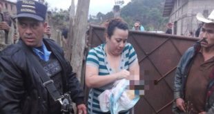 Encuentran bebé abandonado en solar baldío de San Agustín, Copán