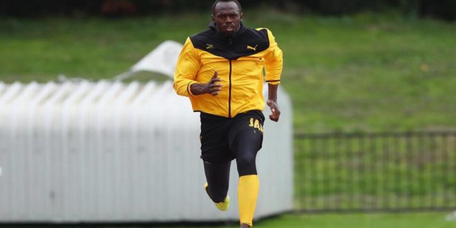 El jamaicano Usain Bolt, firmó con un equipo de fútbol