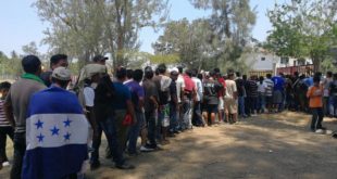 Caravana de migrantes hondureños llega a Tijuana, México