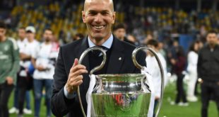 Zidane, primer técnico en ganar tres Champions consecutivas