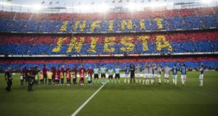 Iniesta se despidió de Barcelona