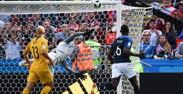 Francia gana (2-1) a Australia en el Mundial Rusia 2018