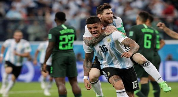 Argentina gana 2-1 a Nigeria