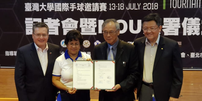 Honduras y Taiwán firman convenio de cooperación en balonmano