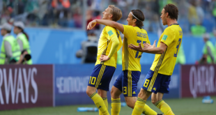 Suecia venció 1-0 a Suiza
