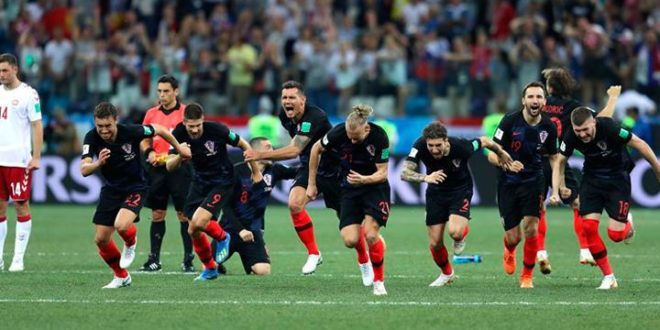 Croacia venció por penales a Dinamarca