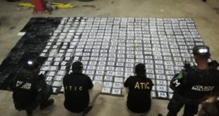 Incineran 1,489 kilos de cocaína en Honduras