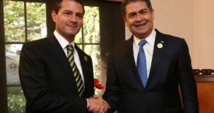 Presidente Hernández agradece a Peña Nieto por apoyo a migrantes