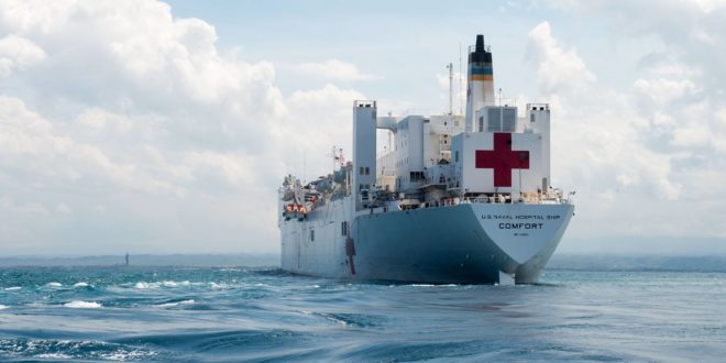 El buque hospital USNS Comfort