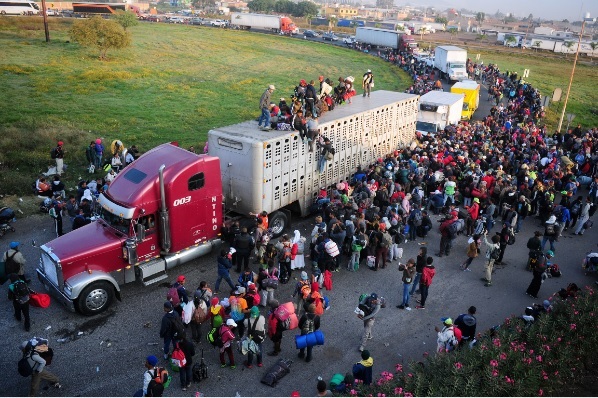 Caravana Migrante llega a Guadalajara en su ruta a EEUU