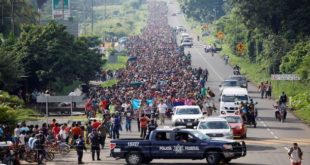 Caravana migrante se acerca a Ciudad de México