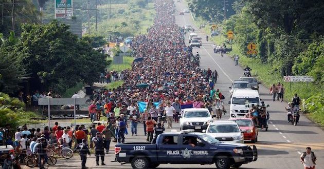 Caravana migrante se acerca a Ciudad de México