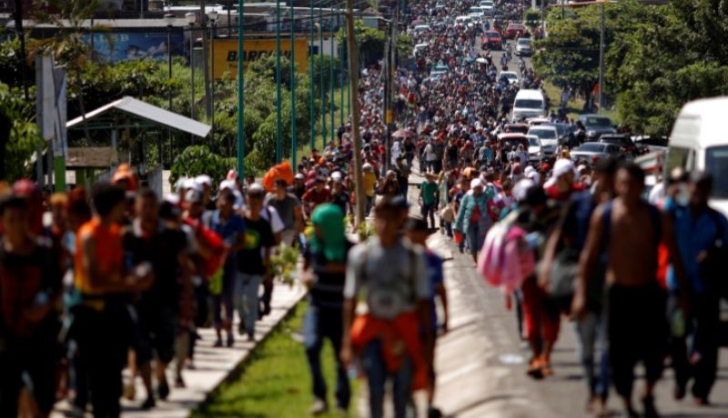 Caravana Migrante sale de Ciudad de M xico hacia Quer taro