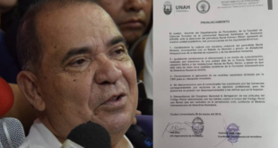 Periodismo de la UNAH se pronuncia ante la captura de David Romero