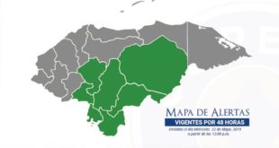 Alerta Verde para siete departamentos de Honduras
