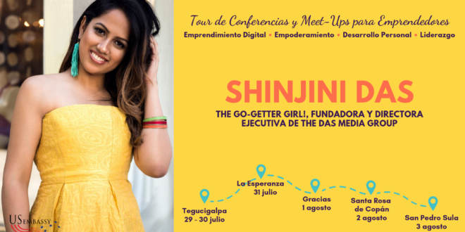 Joven Conferencista estadounidense Shinjini Das llega a Honduras